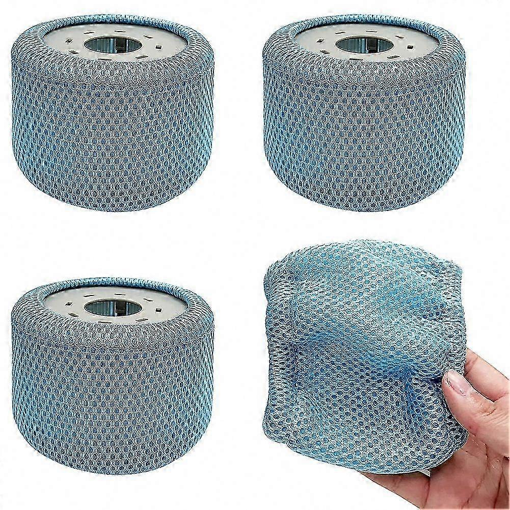 For Tubs & Bubble Spa Pools, 4 PCS 90-Pleat Protective Strainer Replacement Filter Nets