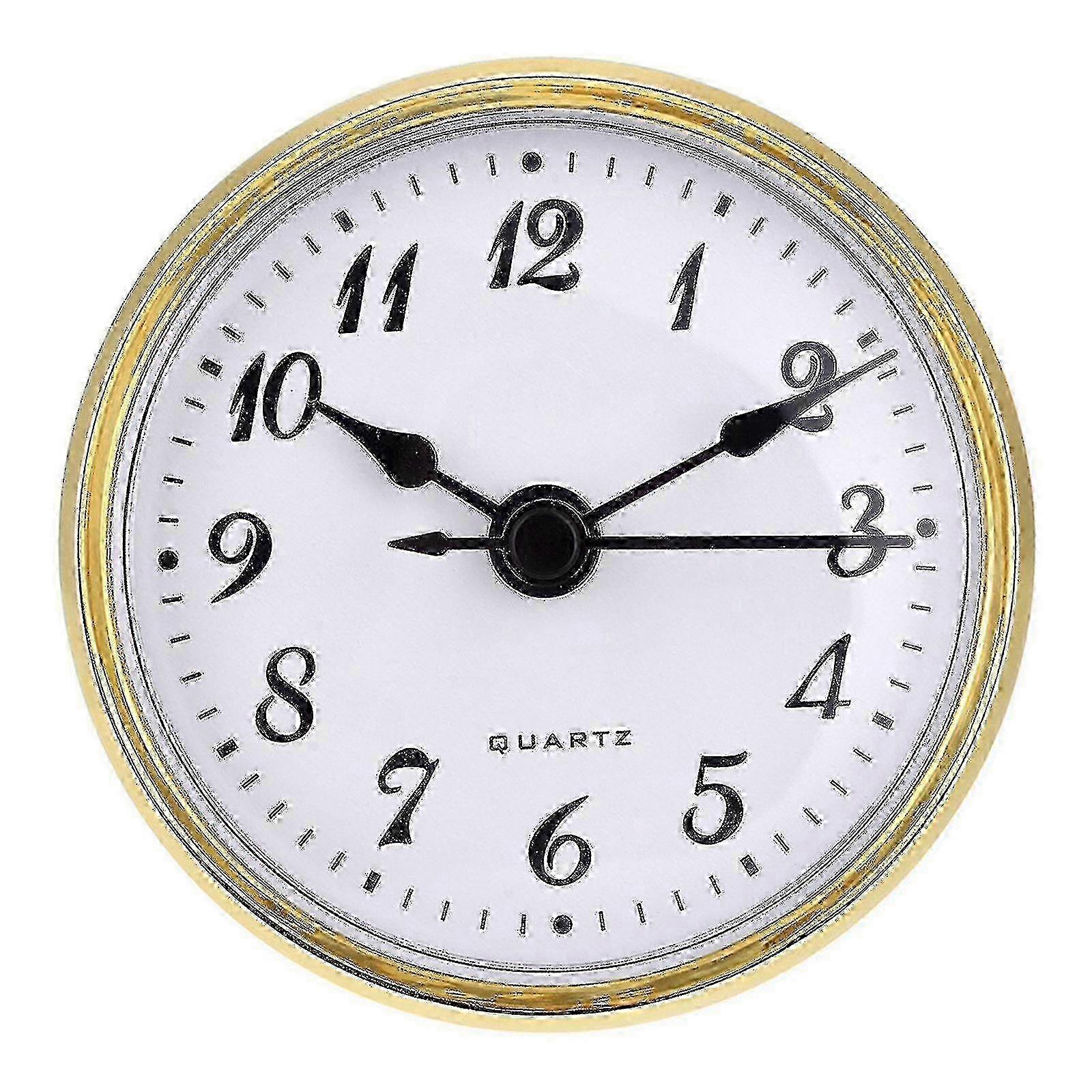 70mm Gold Trim Quartz Clock Insert