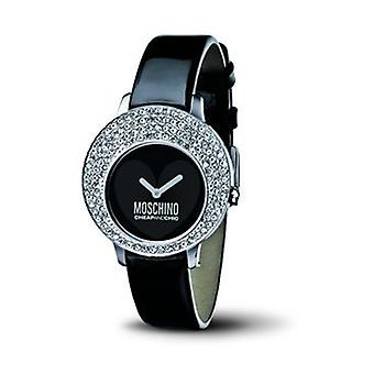 Moschino Let's Love! Quartz analoge vrouw horloge met koeienhuid armband MW0047