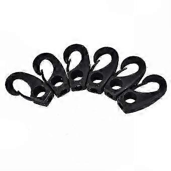 Boat, Canoe & Kayak Boating Accessories - 6 Pcs Black Nylon Lashing Shock Hook YVL