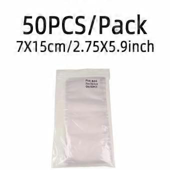 50pcs  PVA Bags Carp Fishing Bait Material Carp Fishing Tackle Feeder Bag
