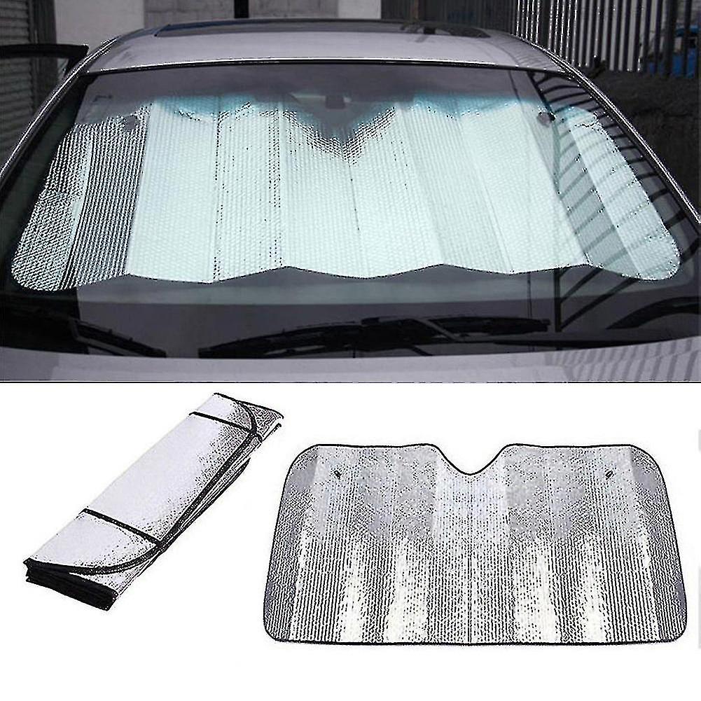 Car Front Rigid Windscreen Sunshade Sun Shade Visor Screen Cover 140 X 70cm