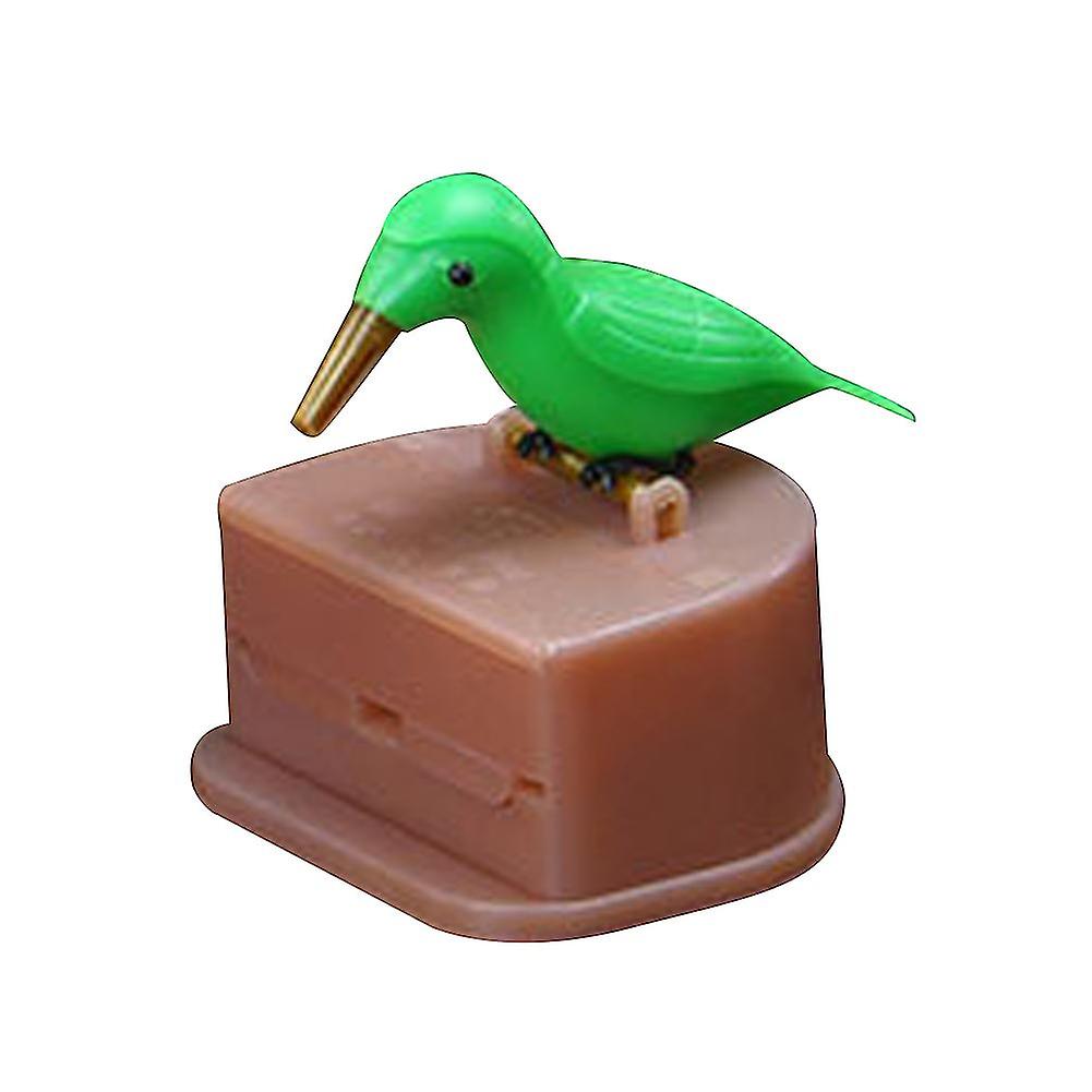 Smart Press Type Bird Shape Toothpick Holder Box Dispenser Dinning Table Gadget