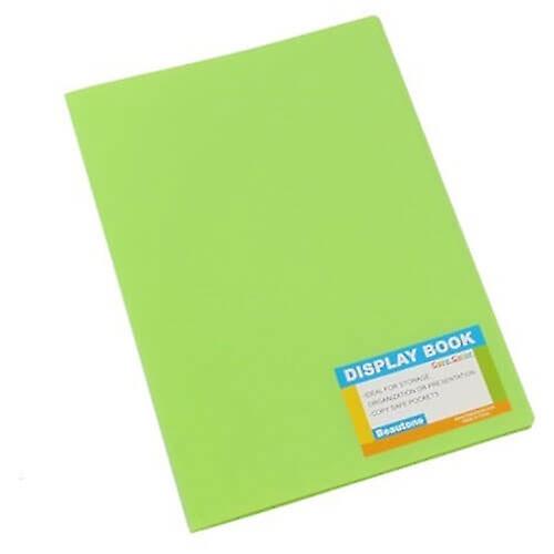 LIME Quality Bantex Tropical Fixed Display Book Polypropylene A4 20 Pockets