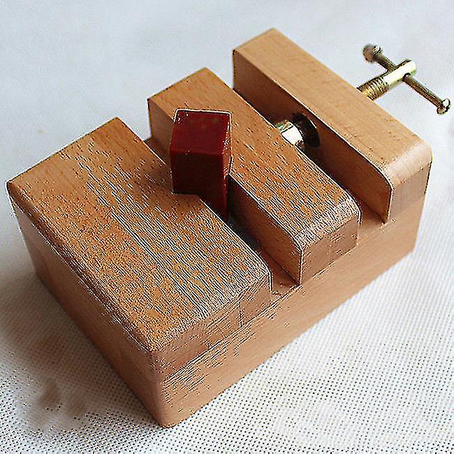 Beech Large Printing Bed Engraving Bed Solid Wood Fixture Seal Stone Engraving Seal Fixing Seal Engraving Set Tool