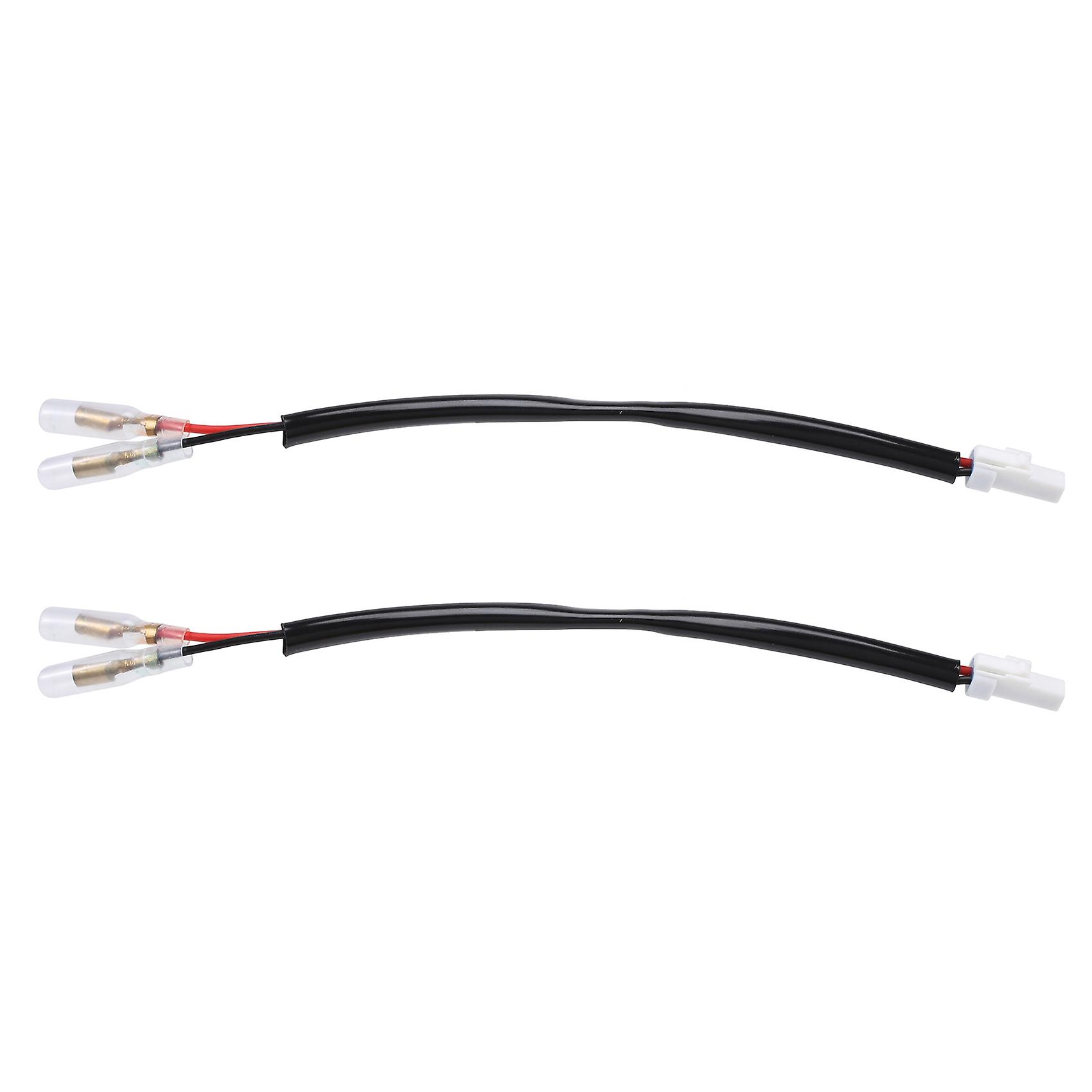 2Pcs Motorcycle Turn Signal Wiring Harness Connector Turn Signal Plug Adapter for
