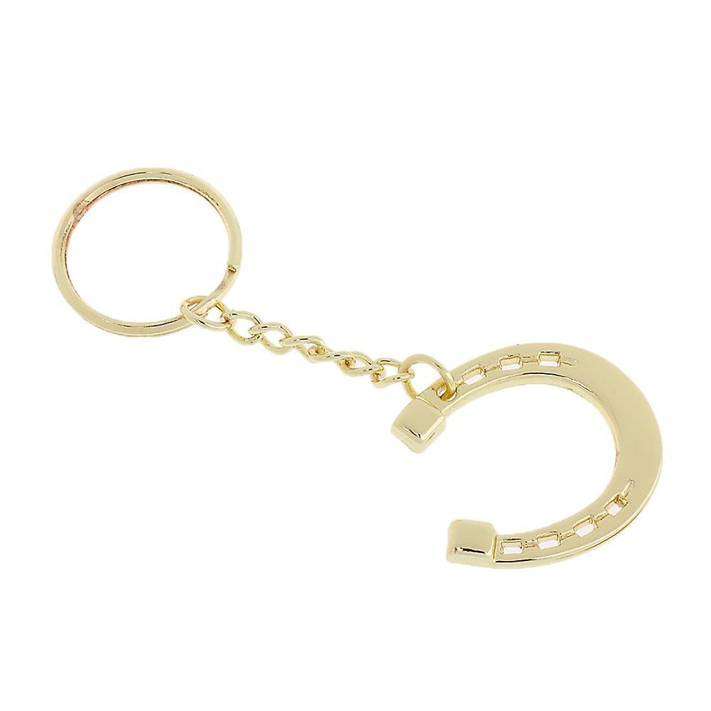 Lightweight Zinc Alloy Novelty Horseshoe Keychain Keychain Key Ring Gold