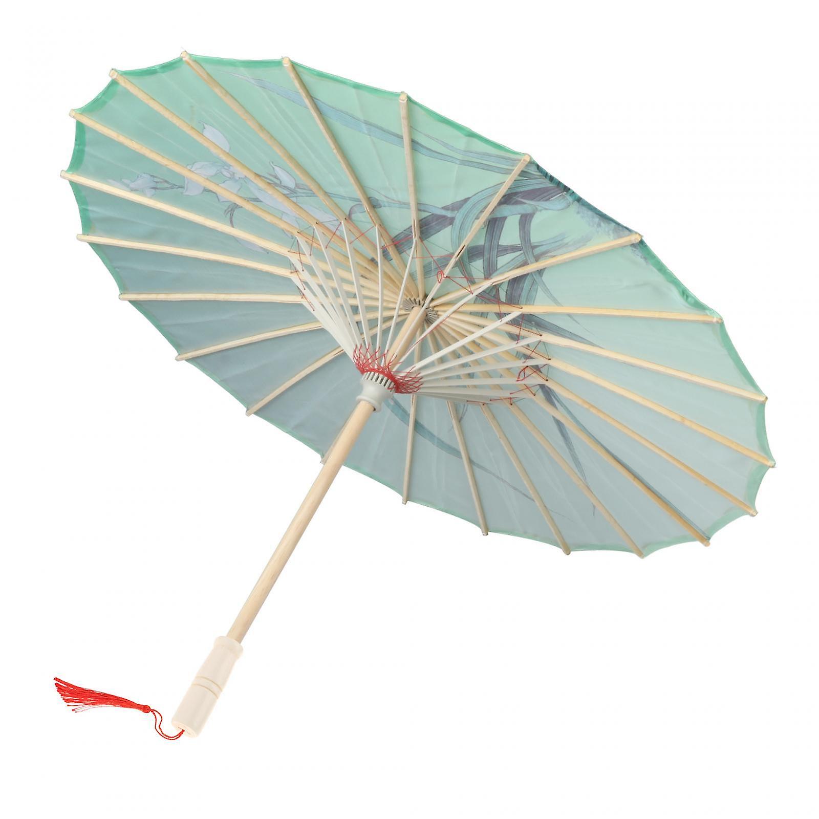 Oiled Paper Umbrella 70cm Ancient Dance Umbrella for Costumes Parties Events Style J