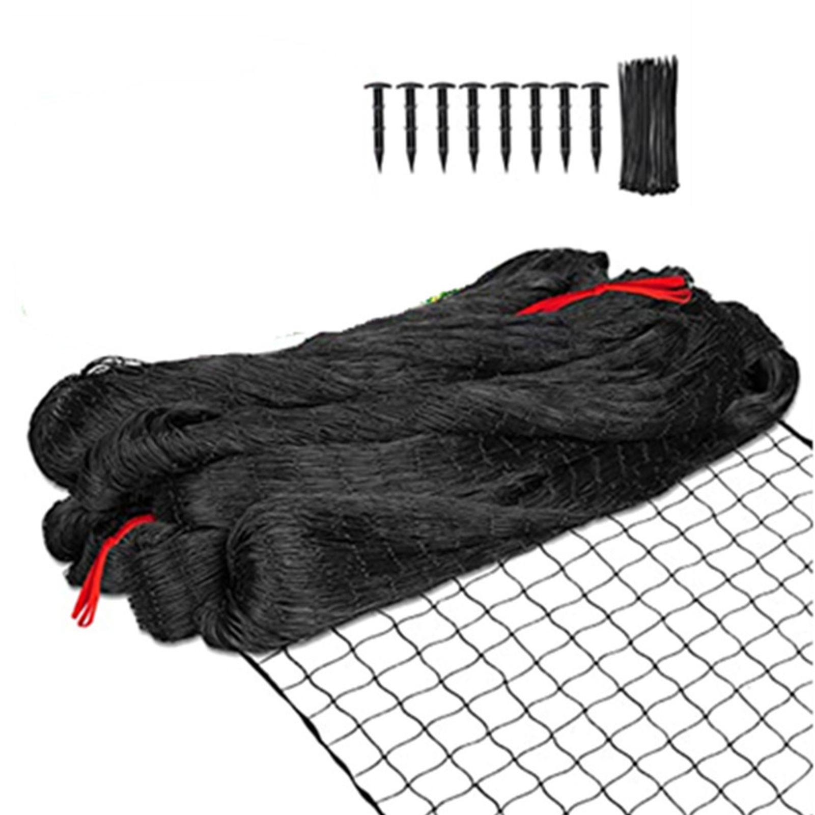 Garden Fruit Crop Plant Mesh Net Black Anti Bird Mesh Net With Nails For Farms Gardens Orchards