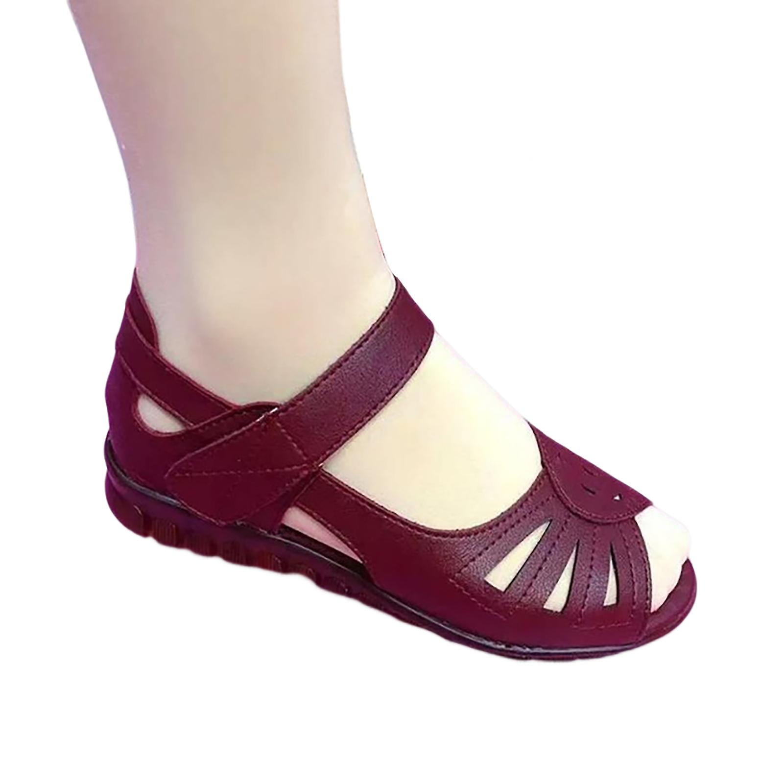 Womens Flat Working Shoes Solid Color Breathable Sneakers Suitable For Going Beach Side Wear