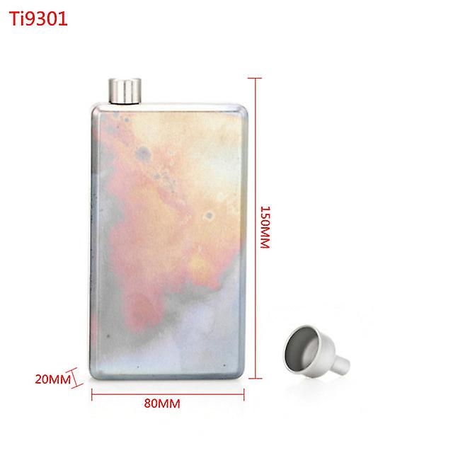 Titanium Mini Hip Flask Flagon Portable Wine Whisky Alcohol Pot Bottle Mug Drinkware Whisky Liquor Bottle
