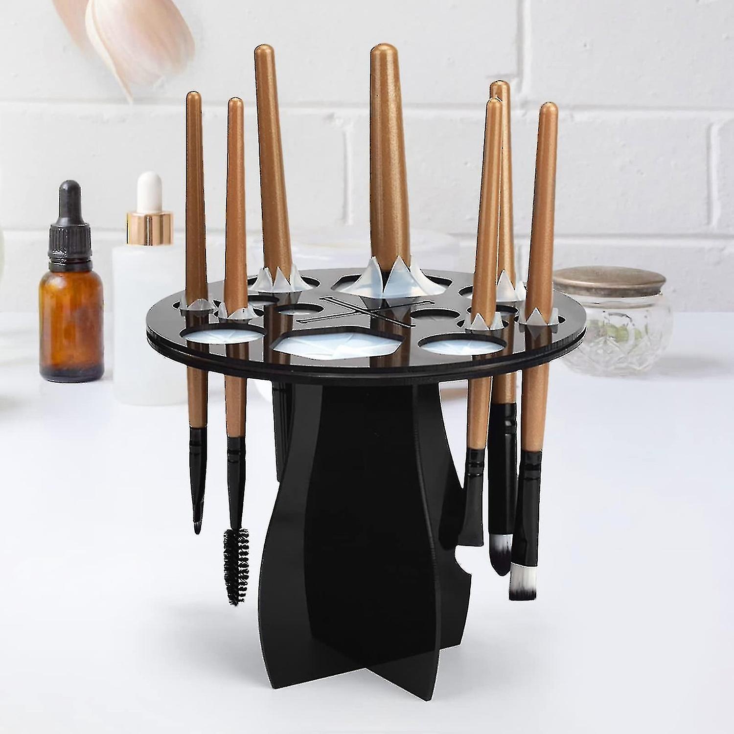 Make-up-Pinselständer, faltbarer Make-up-Pinselhalter mit 14 Löchern, Make-up-Pinseltrocknerständer, Make-up-Kunst