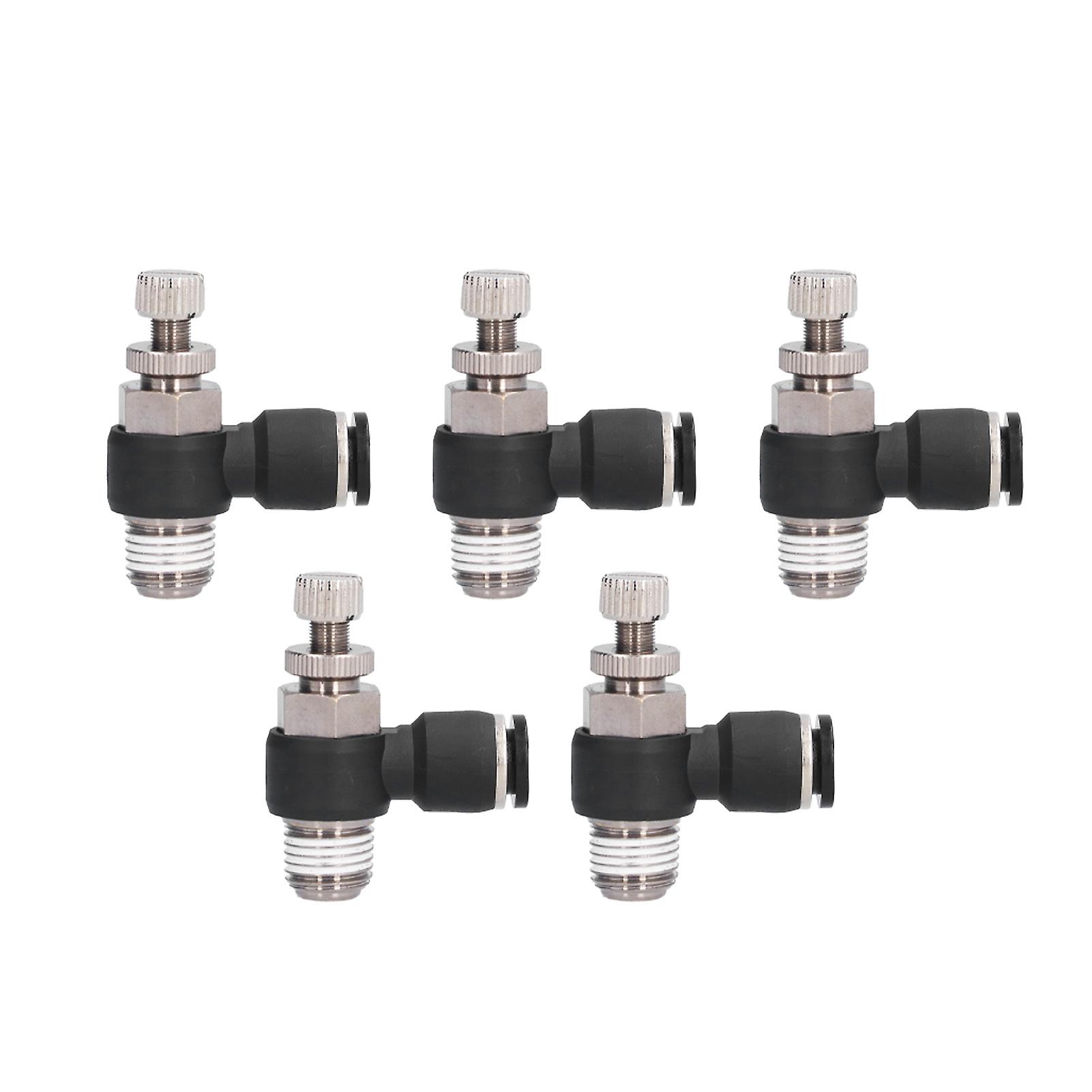 L Type Right Angle Throttle Valve Quick Fitting Convenient Elbow Air Flow Control Valve8-02