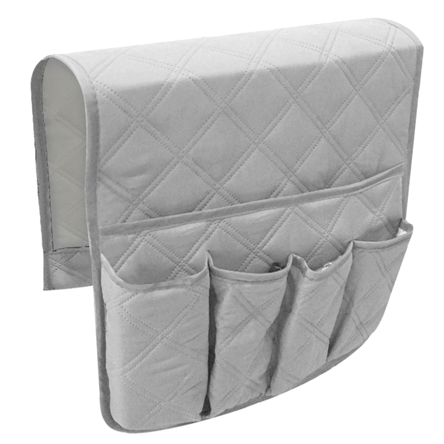 Couch Hanging Caddy Large Capacity Anti-deformation Polyester Remote 5 Grids Control Sofa Hanging Ca