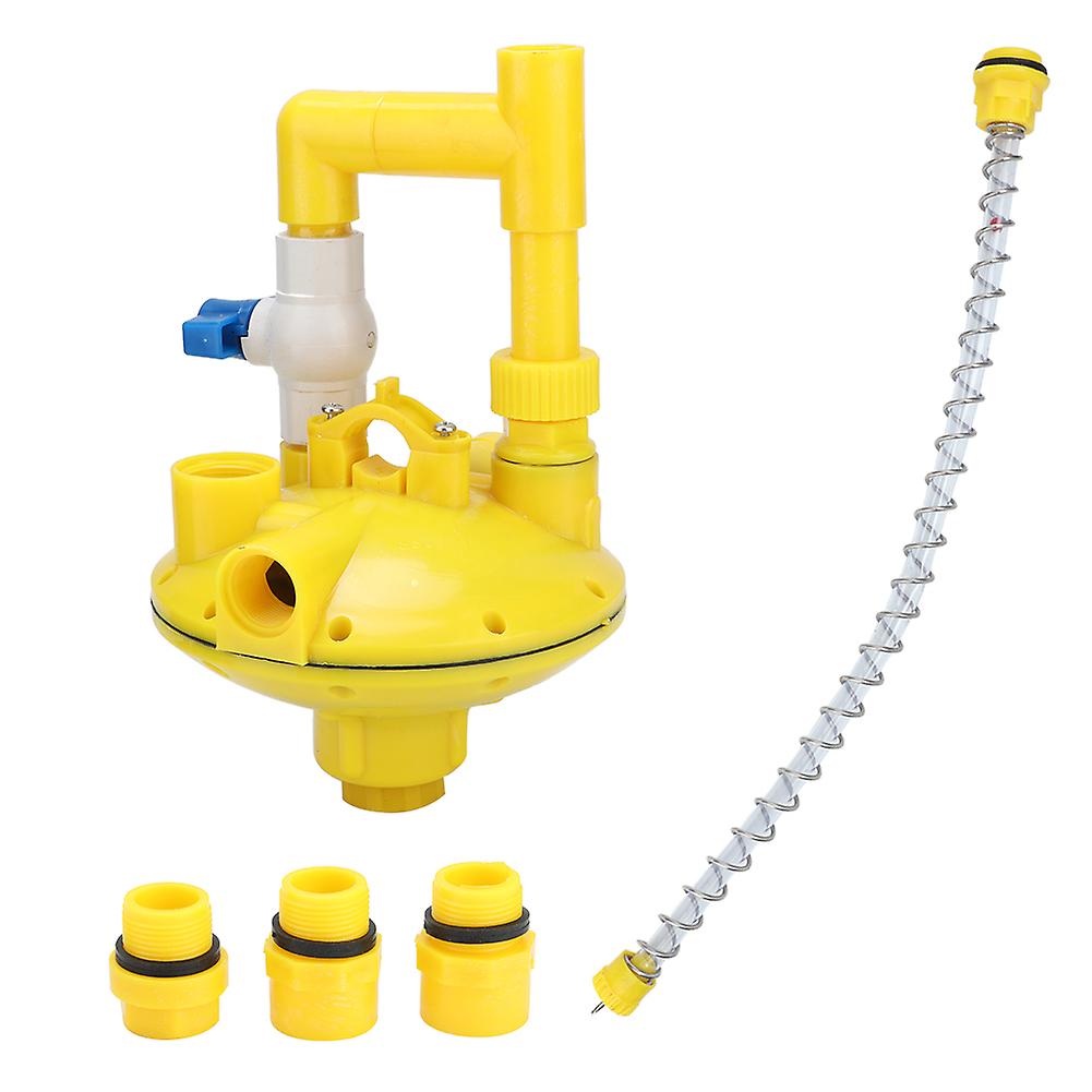 Poultry Water Line Pressure Regulating Valve Adjustable Plastic Round Pipe Design Stable Reduction Easy Installation Durable Build 1 Uni