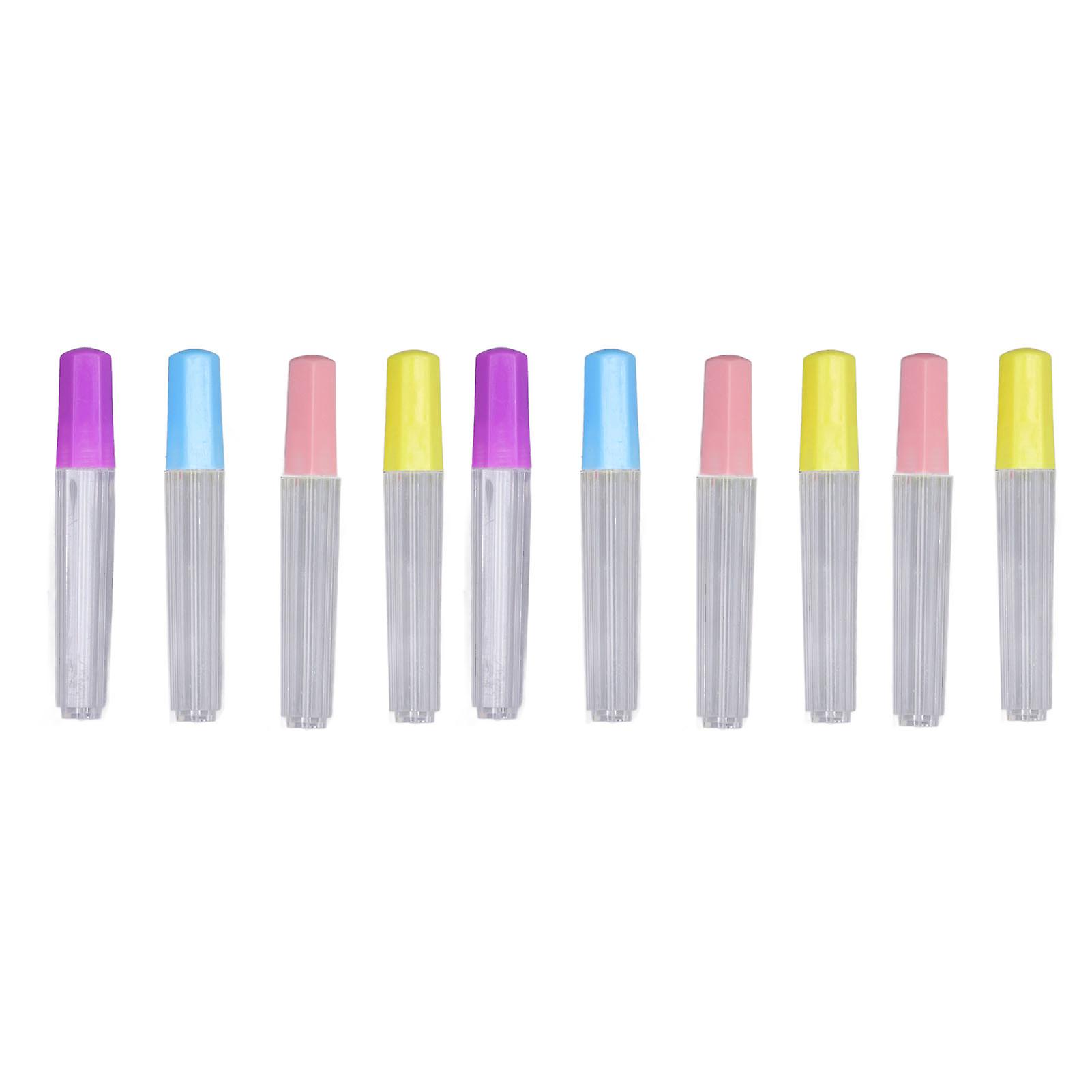 10Pcs Sewing Needles Container Clear Durable Plastic Storage Tubes for Felting Needle Crafting and Wide Application Use