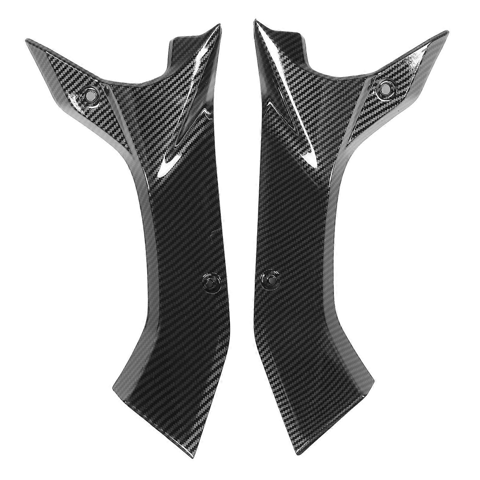 Carbon Fiber Style Side Air Duct Cover Motorcycle Fairing Insert Part Fit for Yamaha YZF R6 2017‑2020