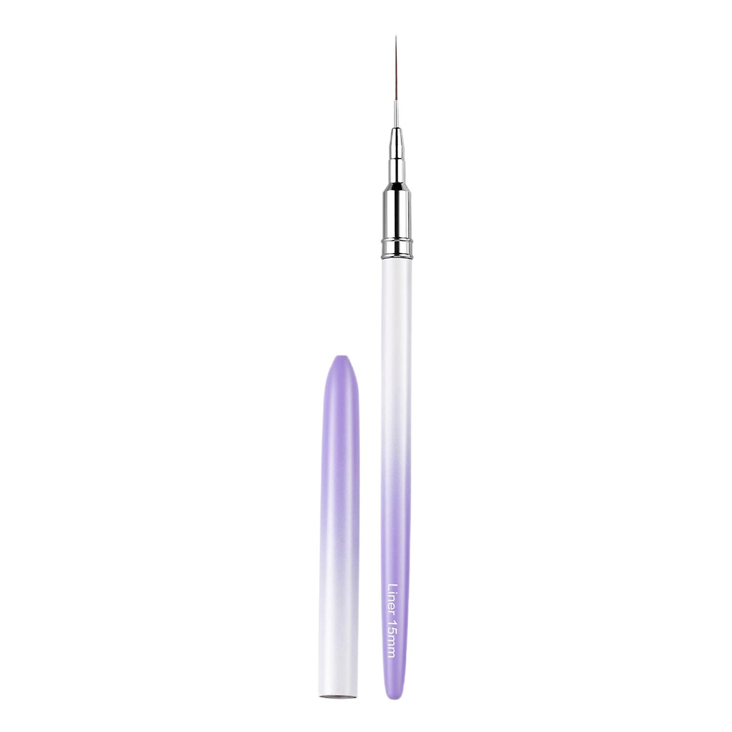 7/15/20/25/30mm Nail Liner Pen Fine Tip Gradient Color Flexible Bristle Non-slip Handle Drawing