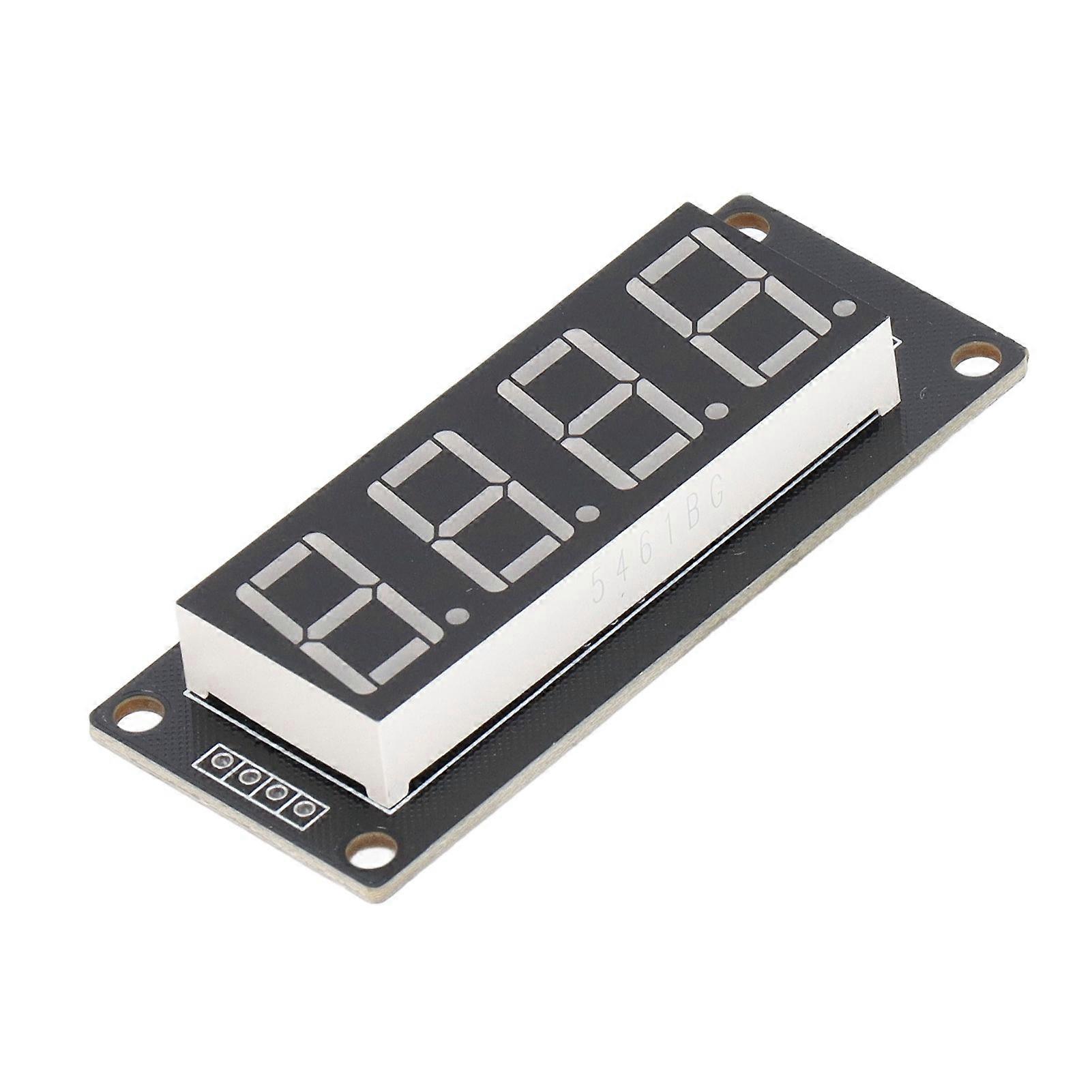 4Pcs LED Segment Digital Display Module 4 Bits 7 Segments PCB Clock Module 0.56 Inch MRA172D Green 