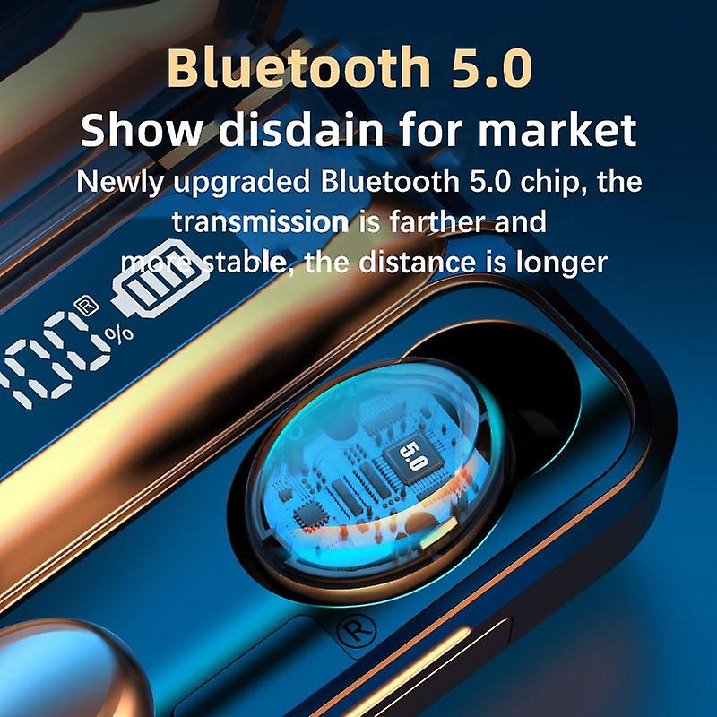 Wireless Earbud Bluetooth Headphones, LED Display