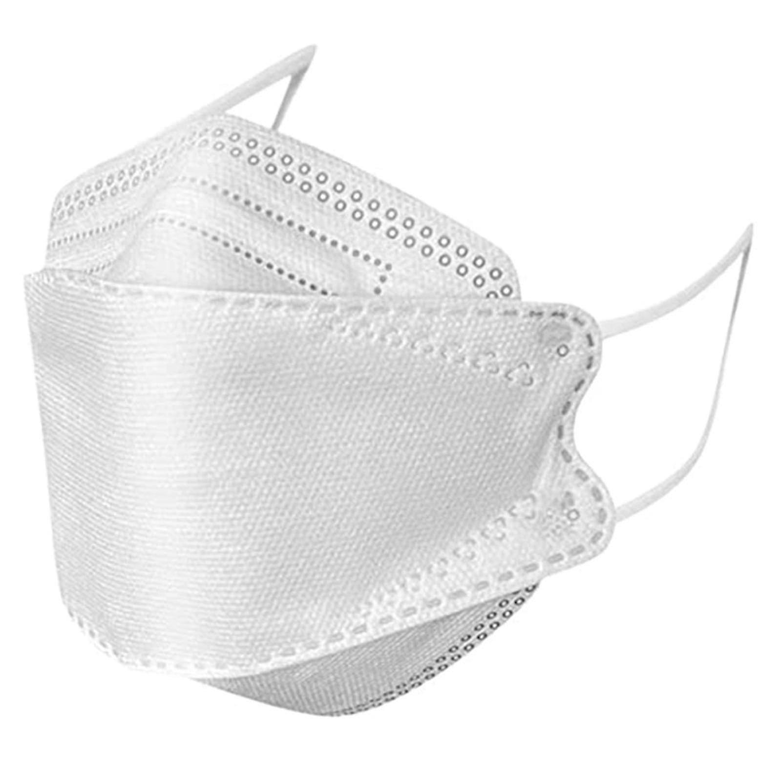 50pcs Kn95 Maschere per il viso Maschera di pesce Maschera per adulti Morandi Ffp2 Maschere protettive a 4 strati Maschere Kf94 Maschere bianco