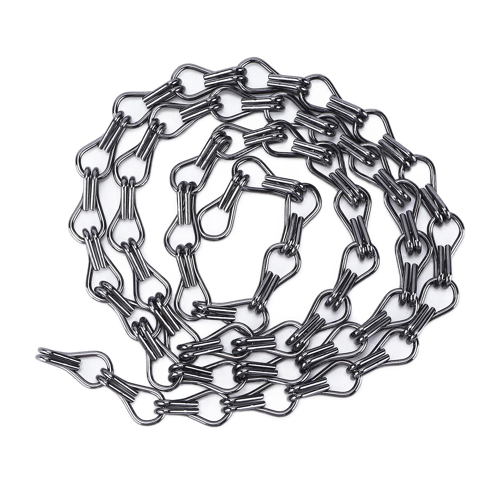 2Pcs 1M Rustproof Aluminium Hanging Chains Gray for DIY Bird Feeders