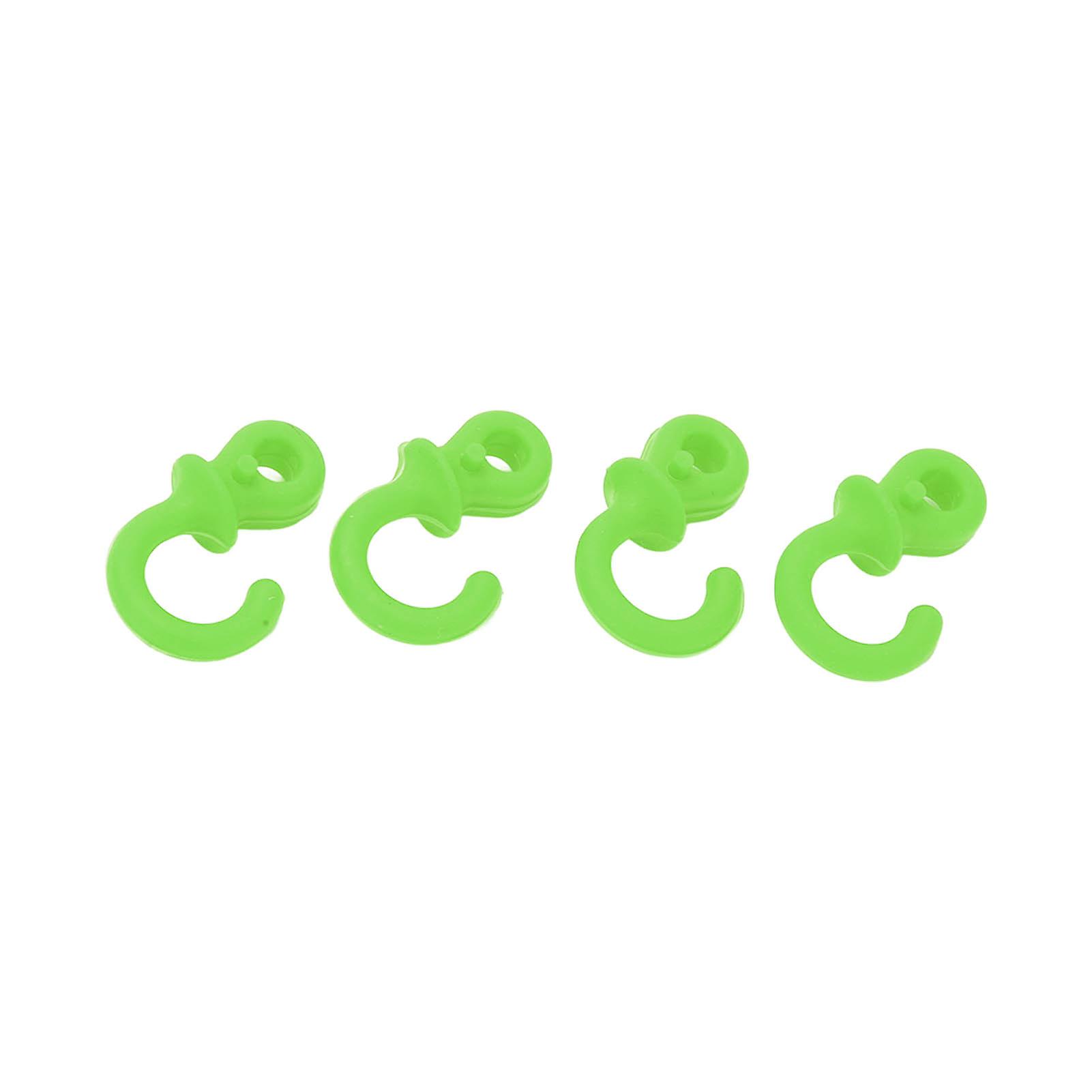 4Pcs Archery Bow String Silencers Monkey Tail Compound Bow String Stabilizer Shock Absorption for Ourdoor TrainingGreen