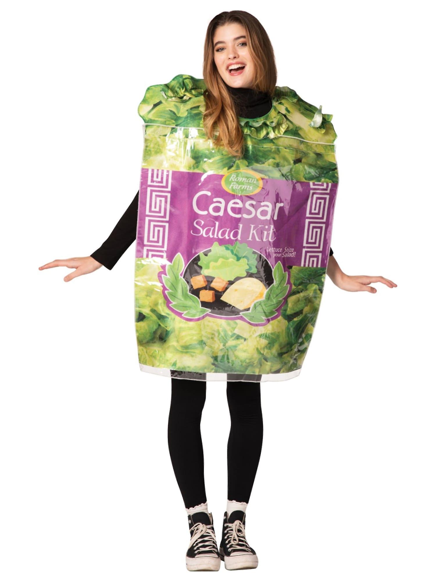 Caesar Salad Kit Mixed Greens Funny Food Unisex Adult Mens Womens Costume
