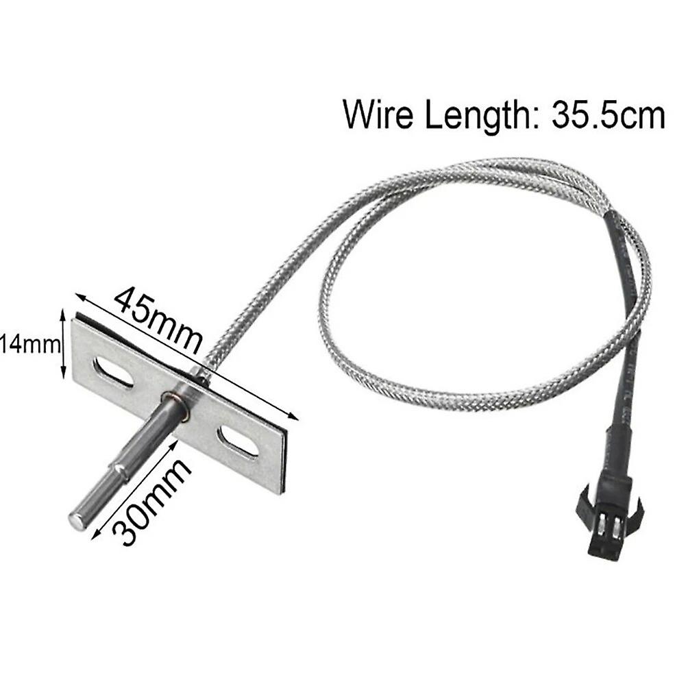 Temperature Sensor Thermometer Probe Temperature Meter Oven Probe Black Temperature Sensor Probe Sliver~5440