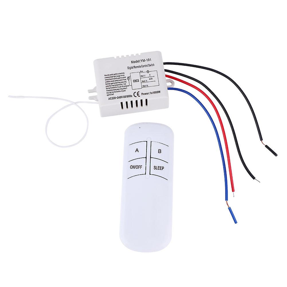 Lamp Light Digital Wireless Wall Remote Control Switch Receiver Transmitter 220V