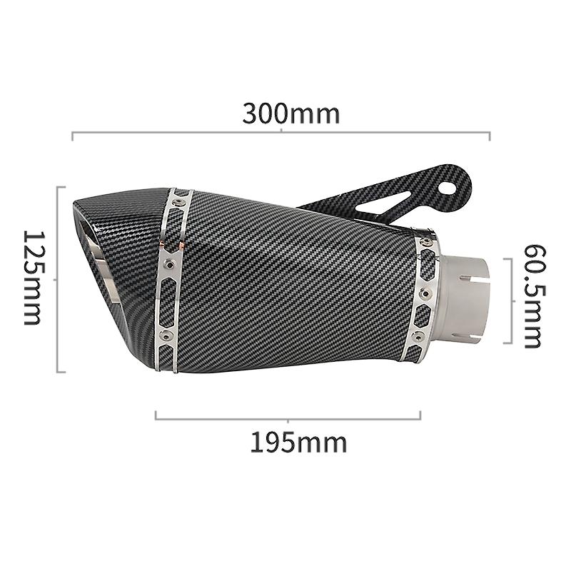 60mm Motorrad Auspuff Flucht Motocross Schalldämpfer DB Mörder Geändert Link Rohr Für BMW S1000RR 2010 - 2014 S1000R 2010 - 2016