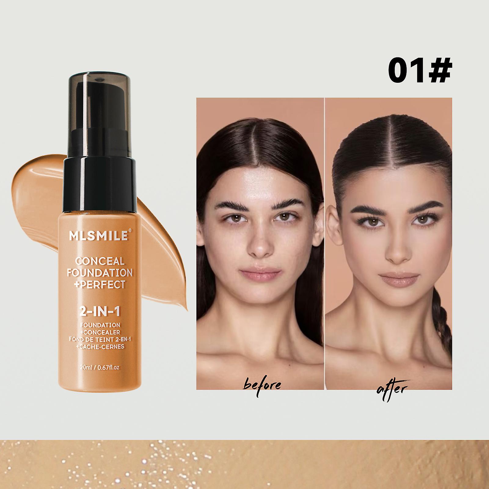 Makeup Moisturizing Foundation Cream Waterproof Sweat Resistant Makeup Cream for Blemishes Concealing Skin Brightening