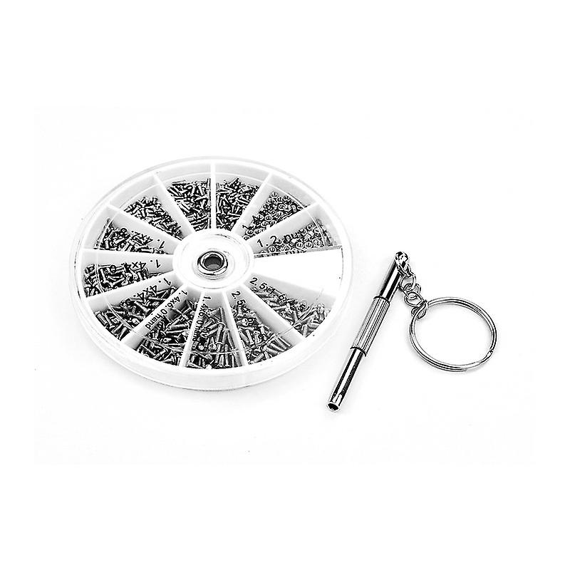 600PCS Micro Screws Repair Tool For Assorted Tiny Clock Watch Eye Glasses Screws
