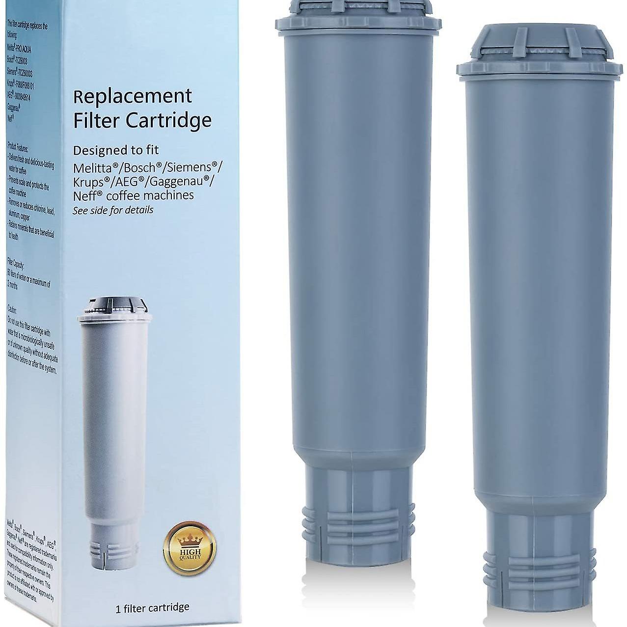 Pack of 2 Water Filter Cartridges for Krups Claris F088 Coffee Machine, Filter Cartridge for Coffee Machine