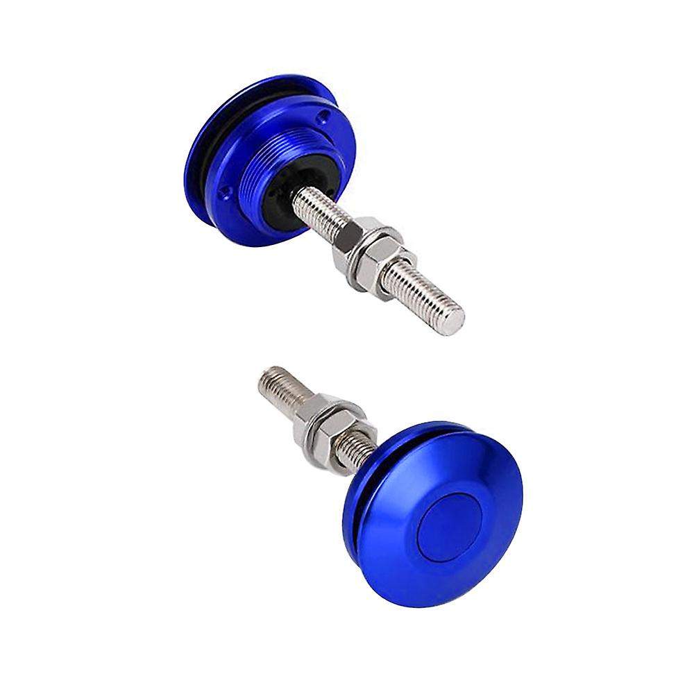 LBQ 2 pezzi Universale 62mm/2.4 "Pulsante Billet Cofano Perni Blocco Kit Clip Motore Cofani Serratura Alluminio Auto Quick Latch Perni Alluminio
