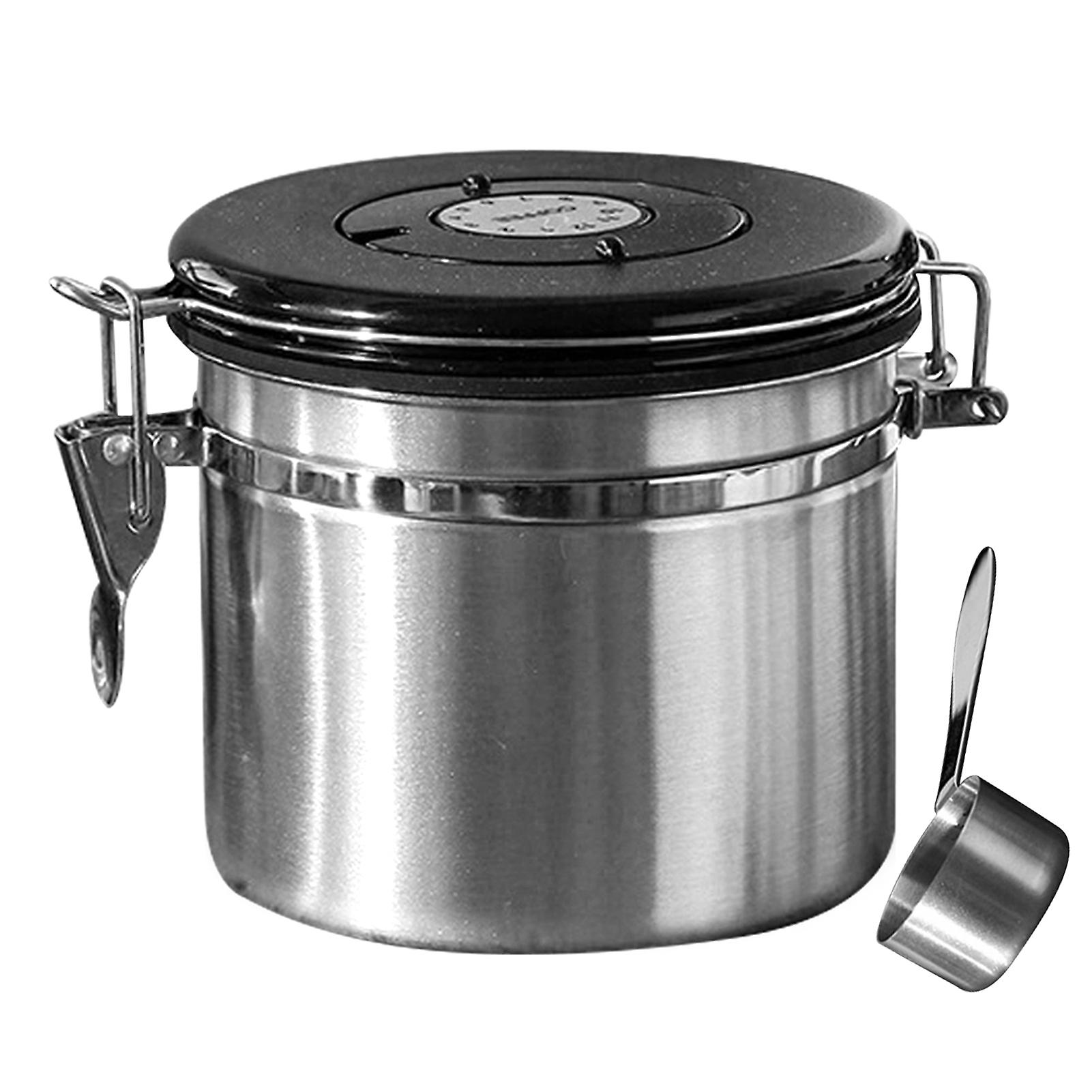 Coffee Beans Container, Rustproof Airtight Stainless Steel Container, Dried Fruit Food Storage Container