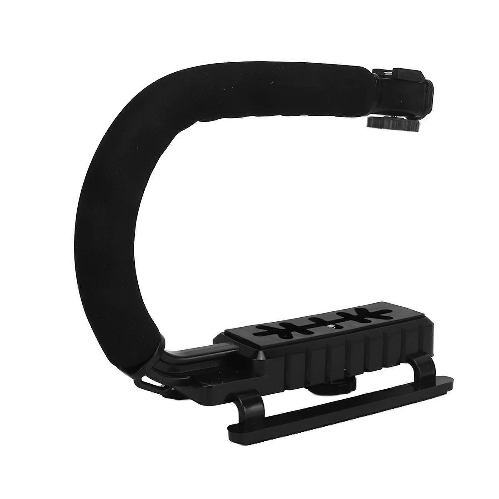 Video Action Stabilizing Handle Aluminum Alloy and ABS U Type Camcorder Handheld Stabilizer for Camera Camcorder 