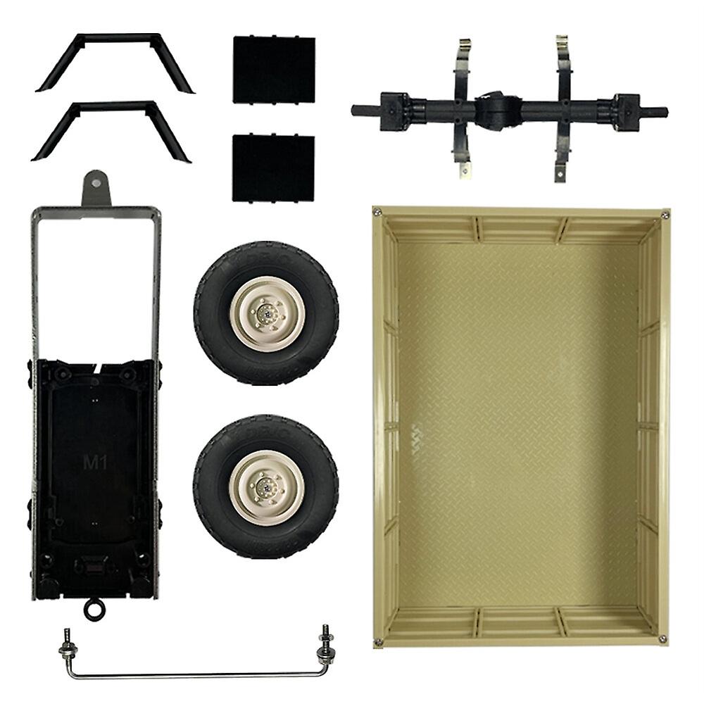 LDR/C LDP06 1/12 Unimog RC Car Spare Portal Axle Trailer w/ Tires L0039G L0039Y Vehicles Models Part