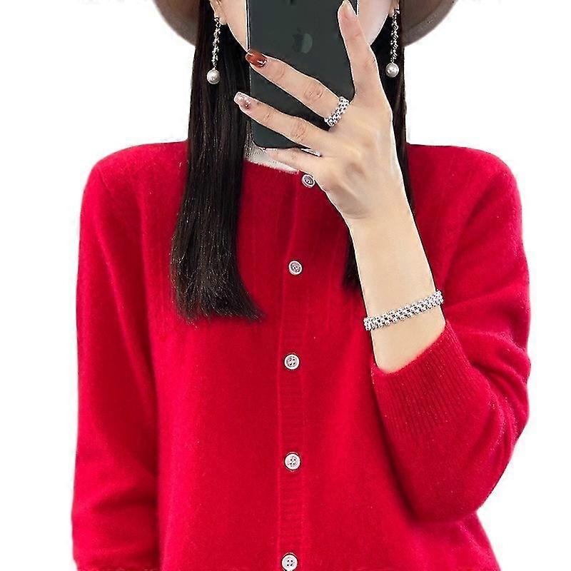 Women's Thick Turtleneck Wool Cardigan