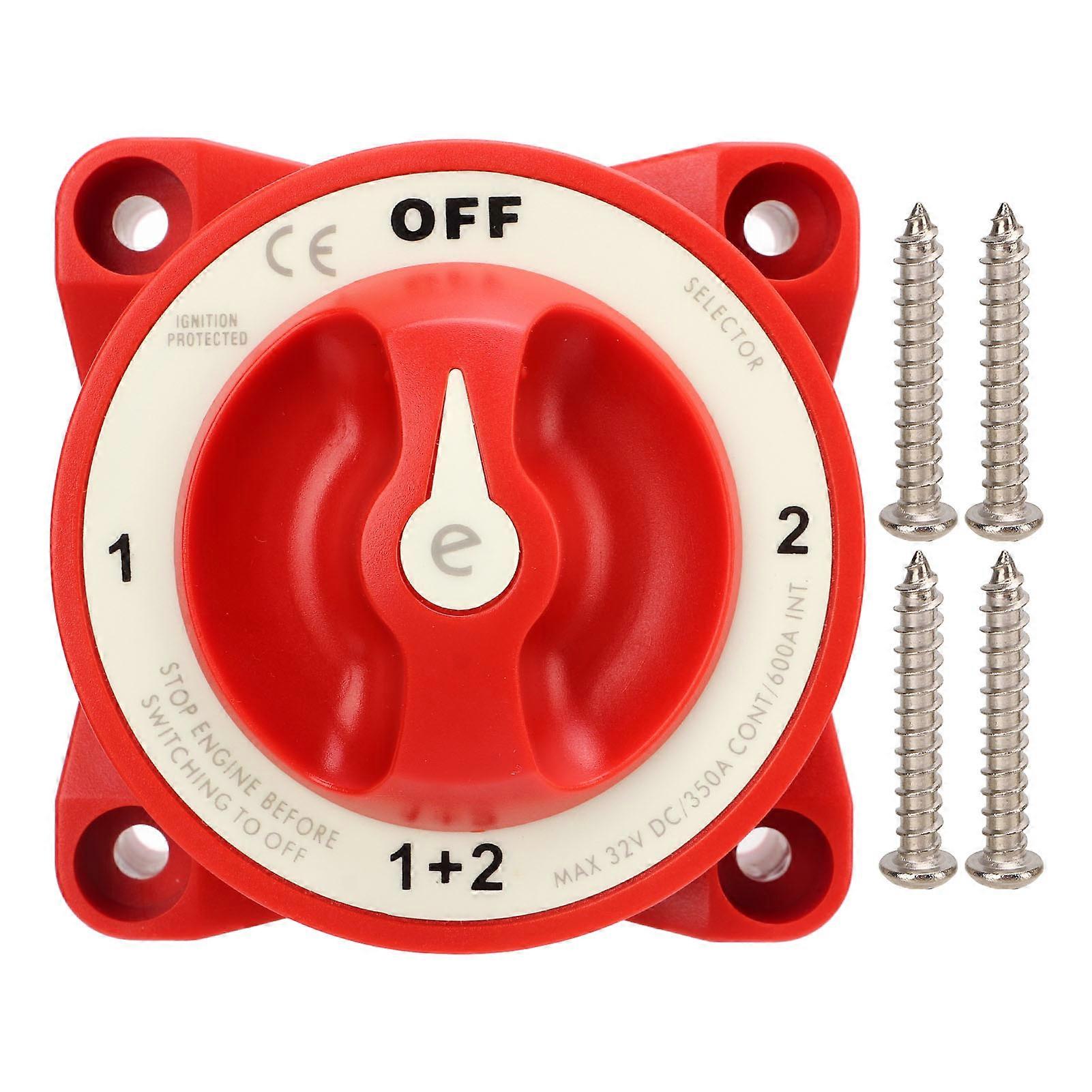 Battery Disconnect Switch 4 Gear Position Power Off Isolation Switch for Marine Boat Yacht RV NO.05310