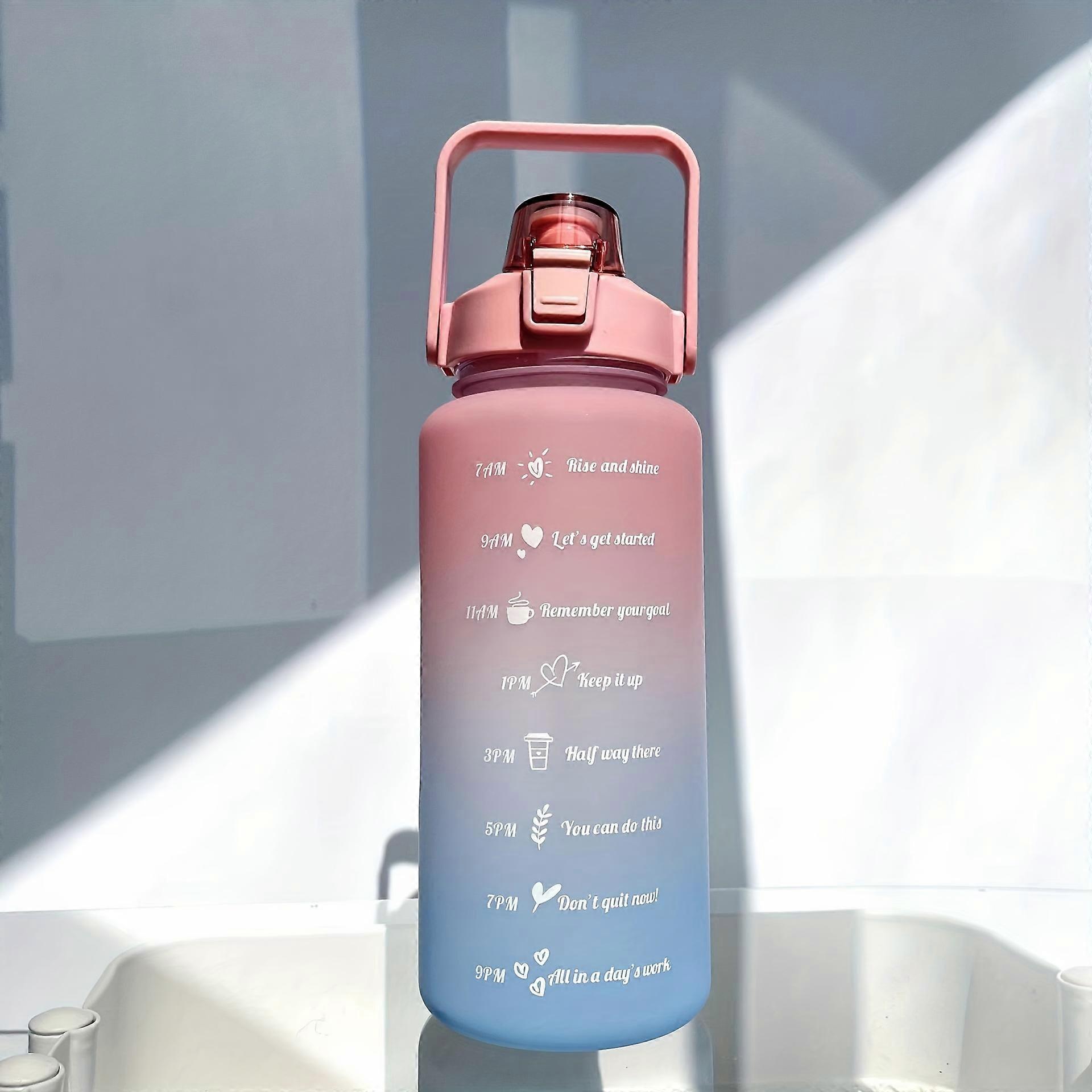 Gradient Leak-Proof Water Bottle BPA-Free, 2L/750ml/280ml, Durable PC, Portable & Perfect for School, Sports, and Outdoor