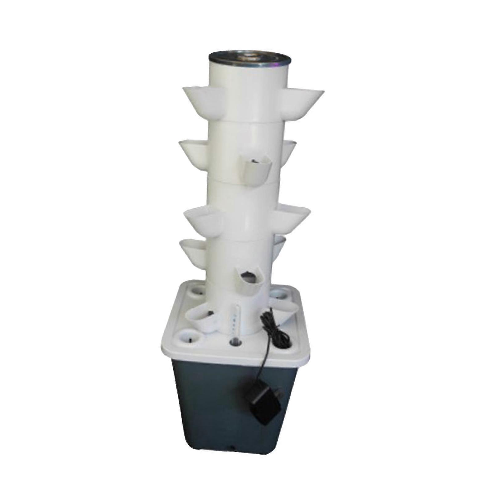 Vertikal hageplanter Hjem Hage Vannpumpe Plen Hydroponisk Vokse Systemsett 15 hull