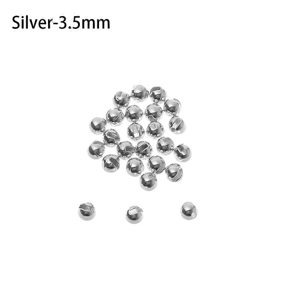25pcs/lot 2.5mm/3.0mm/3.5mm Alloy Split Tungsten Beads Good Design Durable Fly Tying New High Quality