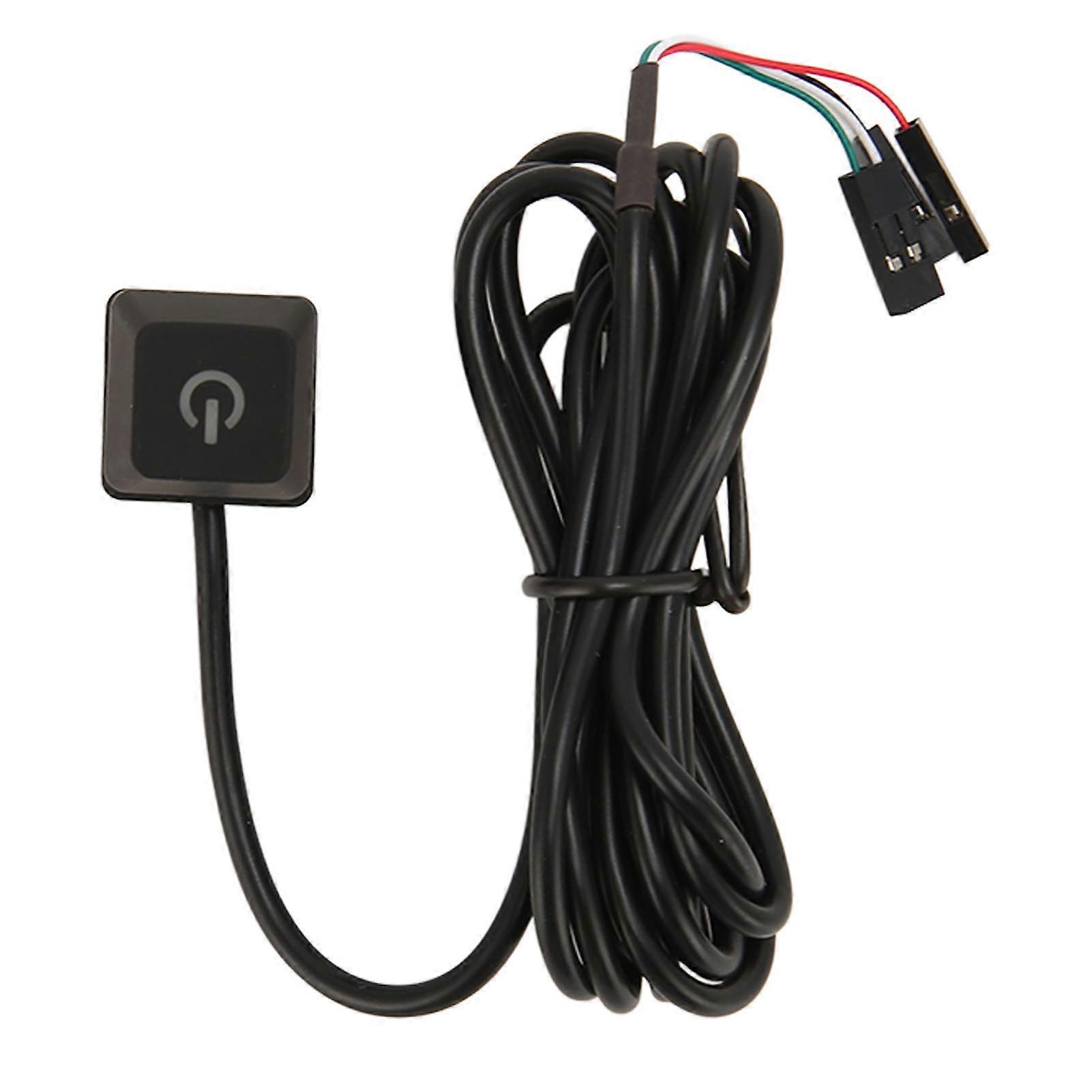 PC Power Button Extension External Flexibility PC Power Switch Power Supply Control Adapter Cable Computer Host Button 1.65meter/5.4ft