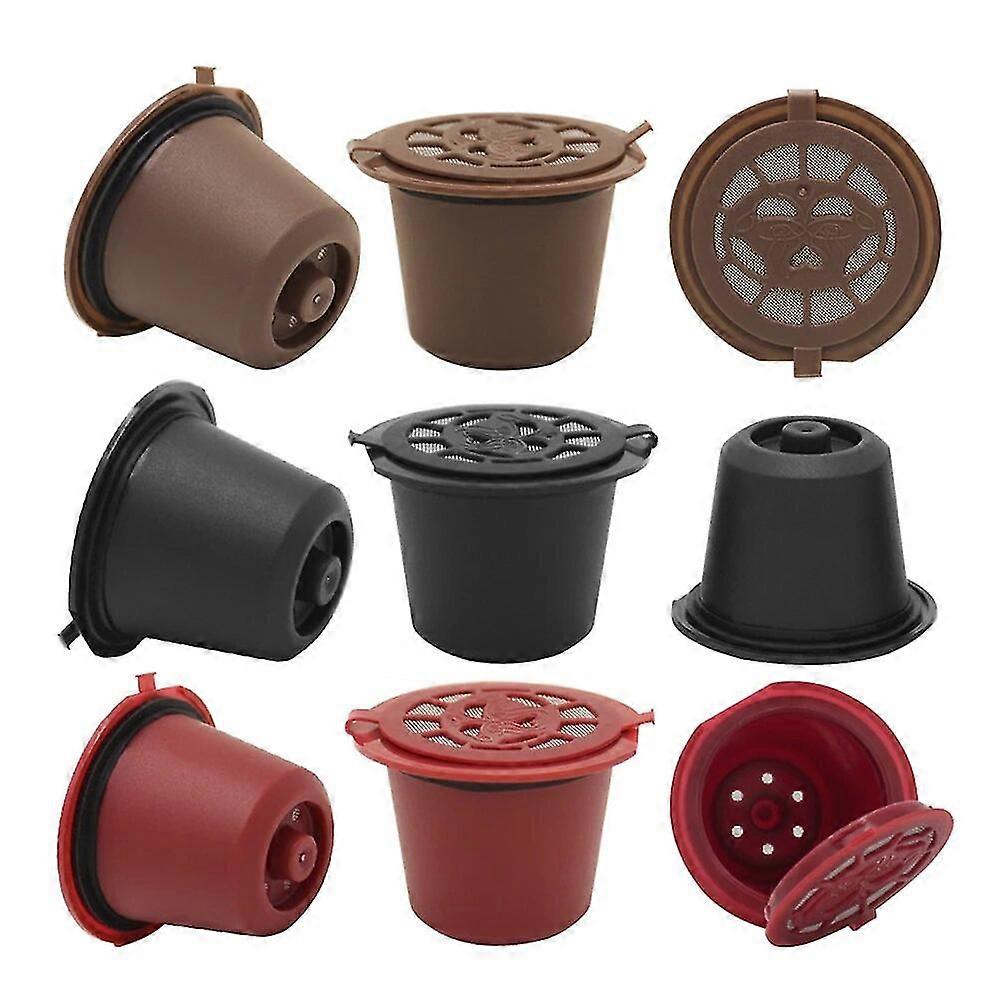 3pcs Refillable Coffee Capsule Filters For Nespresso Machine Reusable For Nespresso Dolce Gusto Nesspresso Esseza Coffee Filters
