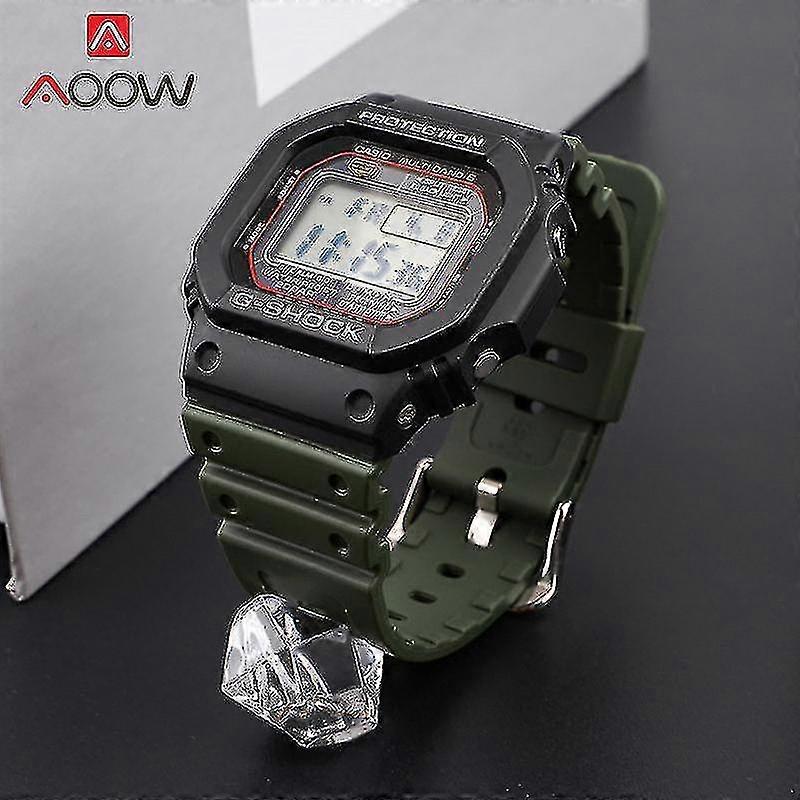 G-SHOCK 5600 Combi Bracelet Strap - Fits DW5600, 5610, GA2100, GW6900, GBX100 - Black