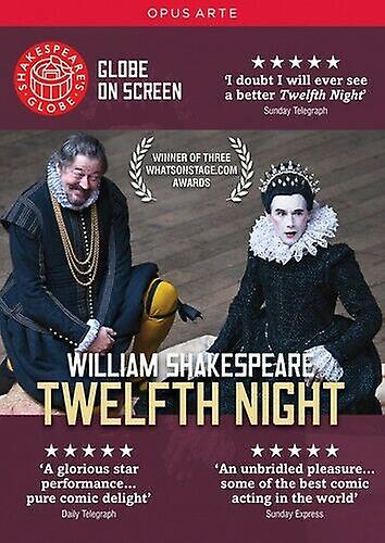 Twelfth Night Shakespeares Globe DVD (2013) Mark Rylance Carroll (DIR) cert - Region 2