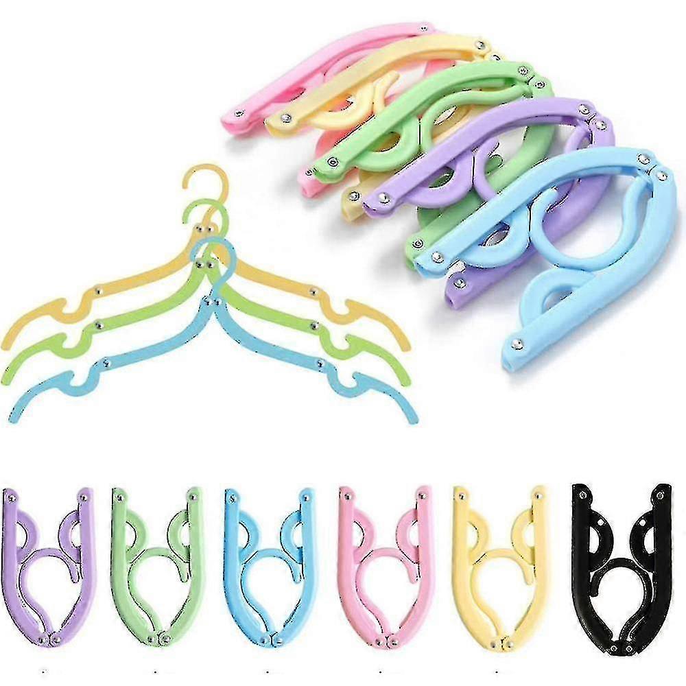 6pcs Portable Travel Folding Hanger