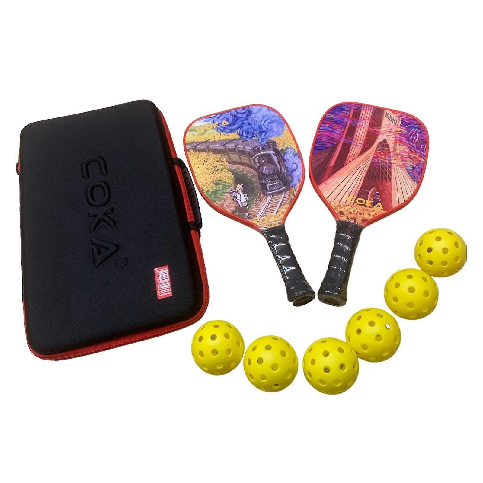 2 Adet Pickleball Kürekler Ev Spor Salonu Açık Hava Sporları için Pickleball Raketler