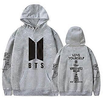 Unisex Plus Size Kpop Love Yourself Fans Drawstring Hoodies